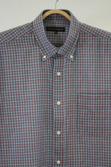 半袖double gauze check/mujiBDshirt35213A