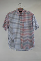 半袖 sseersucker min check crazyBDshirt35215A