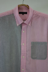 半袖 sseersuckertr gingham check crazyBDshirt35215C
